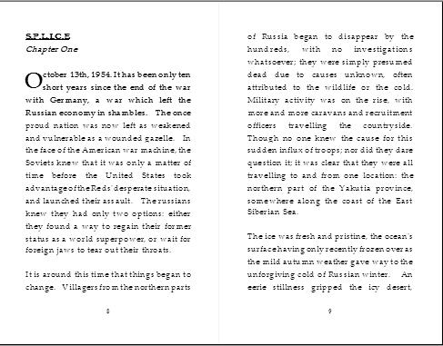 prose 2 page layout